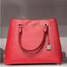 Michael Kors Bags | Michael Kors Scarlet Red Large Leather Grab Bag Satchel | Color: Red | Size: Large