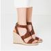 Zara Shoes | New Zara Trafaluc Strappy Brown Espadrille Wedges | Color: Brown | Size: 6.5