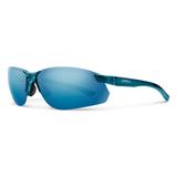 Smith Parallel Max 2 Sunglasses Crystal Mediterranean Frame Polarized Blue Mirror Lens 201907OXZ71JY