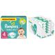 Pampers Windeln Größe 4 (9-14kg) Baby Dry, 174 Stück, MONATSBOX, Bis Zu 12 Stunden Rundum-Auslaufschutz & Aqua Pure Baby Feuchttücher, 864 Tücher (18 x 48) Mit 99% Purem Wasser