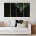 Bayou Breeze Dark Green Ferns in the Forest II - 4 Piece Wrapped Canvas Photograph Canvas in Black/Green | 28 H x 48 W x 1 D in | Wayfair