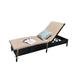 Arlmont & Co. Wicker/Rattan Patio Chaise w/ Cushion Adjustable Recling For Pool Side, Balcony, Beach, Garden, Set Of 2 Wicker/Rattan | Wayfair