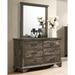 Balthasar Rustic Grey 2-piece 6-Drawer Dresser and Mirror Set by Furniture of America