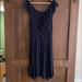 Anthropologie Dresses | Anthropologie Bailey 44 Rushing Ruffles Dress Euc Sz M Navy | Color: Blue | Size: M