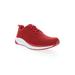 Wide Width Women's Tour Knit Sneaker by Propet in Red (Size 8 W)
