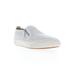 Wide Width Women's Kate Leather Slip On Sneaker by Propet in White (Size 8 1/2 W)