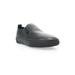 Women's Kate Leather Slip On Sneaker by Propet in Black (Size 8.5 XW)