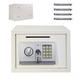 Small Fireproof Safe,Digital Safes for Home,Mini Safewith Code, Digital Electronic Safe Box with Two Keys & 2 Locking Bolts, for Home Office,35x25x25cm/White
