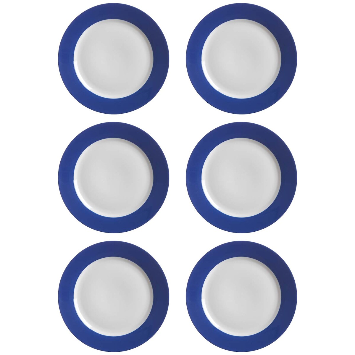 Ritzenhoff & Breker DOPPIO Teller flach 27 cm indigo blau 6er Set Image