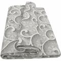 Telo Arredo Cotone Tessuto Copritutto Granfoulard Copridivano Copriletto Fiori Grigio - 170x280 cm