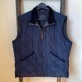 J. Crew Jackets & Coats | J. Crew Quilted Vest, Size L | Color: Blue | Size: L