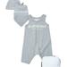 Burberry One Pieces | Burberry 3 Piece Romper Set Size 18 Months Brand New | Color: Gray | Size: 18-24mb