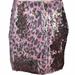 Free People Skirts | Free People One Sequined Cheetah Print Mini Pencil Skirt Two Tone Pink Gold 00 | Color: Gold/Pink | Size: 00