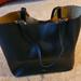 Polo By Ralph Lauren Bags | Large Black Pebble Leather Ralph Lauren Snap Shut Tote Bag | Color: Black/Gold | Size: Os