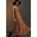 Anthropologie Dresses | Anthropologie Sequined Tulle Midi Dress | Color: Red/Tan | Size: S