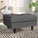 Empress Upholstered Ottoman by Modway Polyester/Wood/Scratch/Tear Resistant/Stain Resistant/Fabric/Water Resistant in Brown | Wayfair EEI-1667-DOR