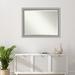 Latitude Run® Peltz Plastic Framed Wall Mounted Accent Mirror Plastic in Gray | 34.75 H x 44.75 W x 1.375 D in | Wayfair
