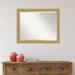 Amanti Art Plastic Framed Wall Mounted Accent Mirror in Brushed Finish Plastic | 25.5 H x 31.5 W x 0.75 D in | Wayfair A14005480200