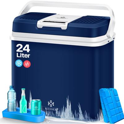 24 Liter Kühlbox kühlt und wärmt Thermo-Elektrische Kühlbox 12 Volt und 230 Volt Mini-Kühlschrank Image