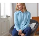 Tchibo - Cardigan mit Kragen - Damen - Gr. S - hellblau