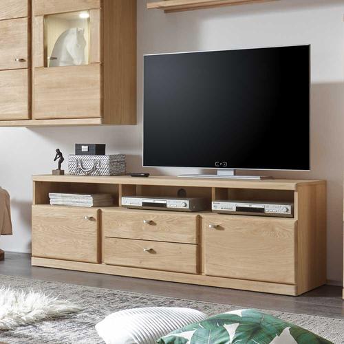 TV Board aus Wildeiche Bianco geölt 170 cm