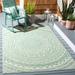 SAFAVIEH Courtyard Fran Mandala Indoor/ Outdoor Waterproof Patio Backyard Rug