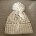 J. Crew Accessories | Euc Jcrew Hat With Pompom | Color: Cream/White | Size: Os