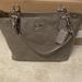 Coach Bags | Coach 18770 Grey Patient Leather Tote Euc | Color: Gray/Silver | Size: 15 Inches Wide, 9-1/2 Inches Tall, 6 Inches Deep