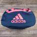 Adidas Bags | Adidas Duffle Bag Navy Blue Pink Trim Adjustable Crossbody Strap Gym Bag | Color: Blue/Pink | Size: Os