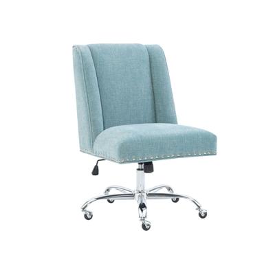 Delgany Office Chair Aqua by Linon Home Décor in Aqua