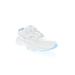 Wide Width Women's Stability Walker Sneaker by Propet in White Light Blue (Size 7 W)