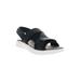 Wide Width Women's Travelactiv Sport Sandal by Propet in Black (Size 12 W)