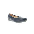 Women's Yara Leather Slip On Flat by Propet in Navy (Size 6.5 XW)