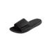 Extra Wide Width Men's Memory Foam Adjustable Strap Closure Slide by KingSize in Black (Size 11 EW)