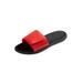 Extra Wide Width Men's Memory Foam Adjustable Strap Closure Slide by KingSize in Red (Size 16 EW)