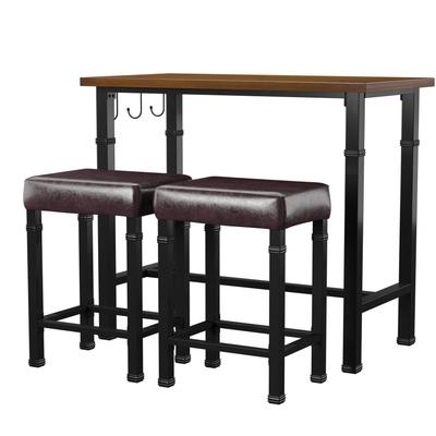 Annbriar Three Piece Pub Set by Linon Home Décor in Black