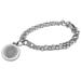 Women's Silver Tulane Green Wave Charm Bracelet