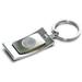 Silver Niagara University Purple Eagles Team Logo Curve Key Ring