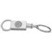 Silver FIU Panthers Team Logo Two-Section Key Ring