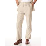 Blair John Blair® Relaxed-Fit Linen Blend Drawstring Pants - Tan - 3XL - Medium