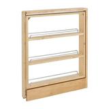 Rev-A-Shelf Pull Out Shelf Organizer Rack for Cabinet Base Filler Wood in Brown | 27.31 H x 3 W x 23 D in | Wayfair 438-BC-3C