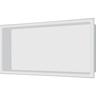 Glasdeals - Edelstahl Wandnische 30 x 60 cm (weiß) - weiß