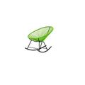 Corrigan Studio® Dreyton Acapulco Rocker Outdoor Chair Set Of 2 Plastic/Resin in Green | 35 H x 29 W x 33 D in | Wayfair