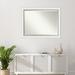 Lark Manor™ Ahraya Plastic Framed Wall Mounted Accent Mirror in Satin Finish Plastic in White | 35.5 H x 45.5 W x 1.13 D in | Wayfair
