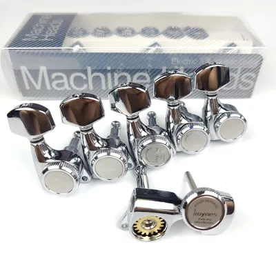 1 Set Guitar Locking Tuners Electric Guitar Machine Heads Tuners Lock String Tuning Pegs Chrome