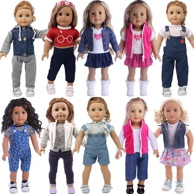 Doll Clothes 3 Pcs/Set for American 18 Inch Girl & 43 cm Born Baby Items Our Generation 38cm Nenuco
