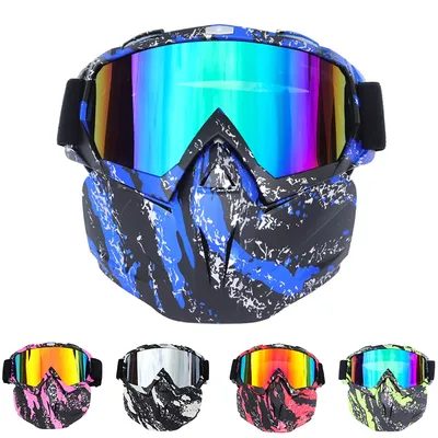 Ski Snowboard Helmet With Visor Goggles Sled Sport Adult Safety Windproof Winter 