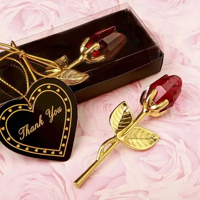 Beauty And The Beast Crystal Rose In Box Wine Red Pink Rose Gift For Mother's Day Valentine's Day