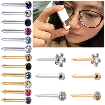 1 Unit Disposable Safe Sterile Piercing Unit For Gem Nose Studs Piercing Gun Piercer Tool Machine