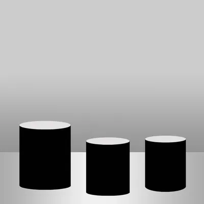 Black Plinth Cylinder Cover